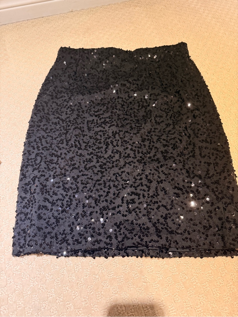 Jessica Black Sequin Mini Skirt